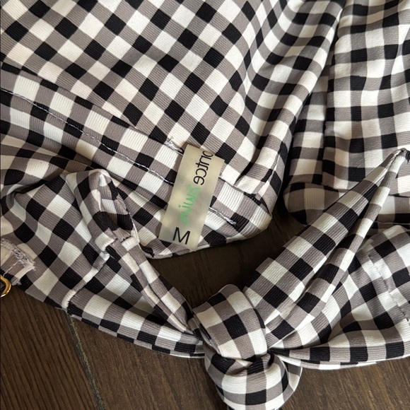 Montce Black and White Checkered Gingham Bikini Set - Picture 4 of 10